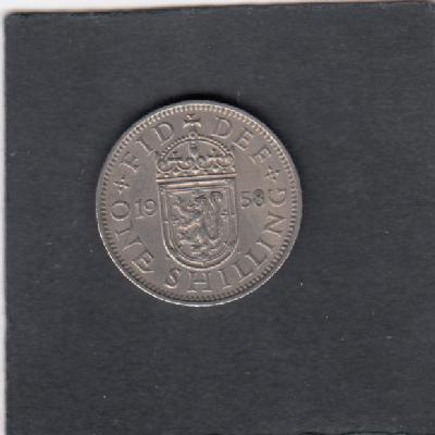 Beschrijving: 1 Shilling ELIZABETH II